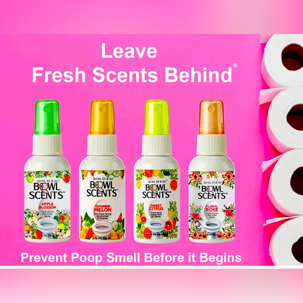 Toilet Spray. Prevent nasty smell before it begins.